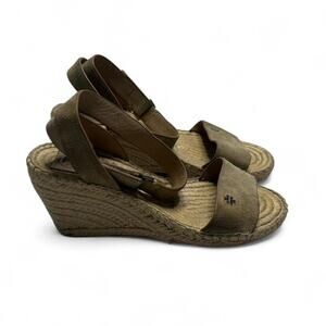 Tory Burch Bima 2 Espadrille Wedge Sandals Womens Size 7.5 perfect boho tropical